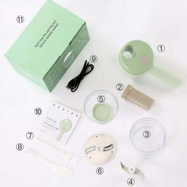 !!!𝗡𝗘𝗪!!! Chopper Mini Wireless Electric Mashed Garlic Cutting And Pressing Stir