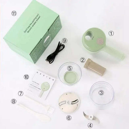 !!!𝗡𝗘𝗪!!! Chopper Mini Wireless Electric Mashed Garlic Cutting And Pressing Stir