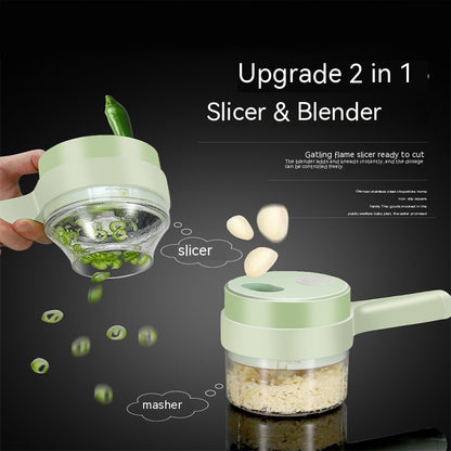 !!!𝗡𝗘𝗪!!! Chopper Mini Wireless Electric Mashed Garlic Cutting And Pressing Stir