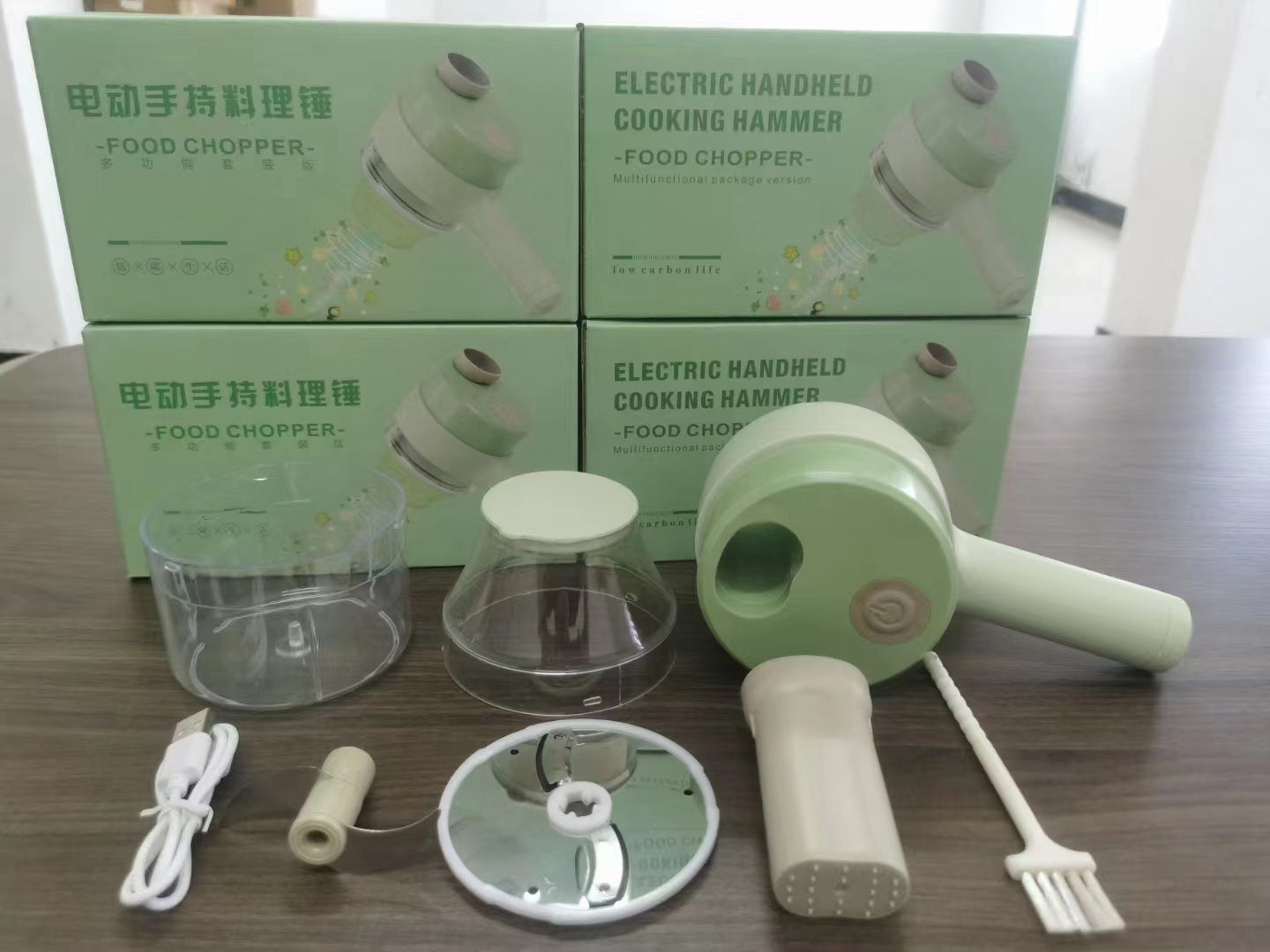 !!!𝗡𝗘𝗪!!! Chopper Mini Wireless Electric Mashed Garlic Cutting And Pressing Stir