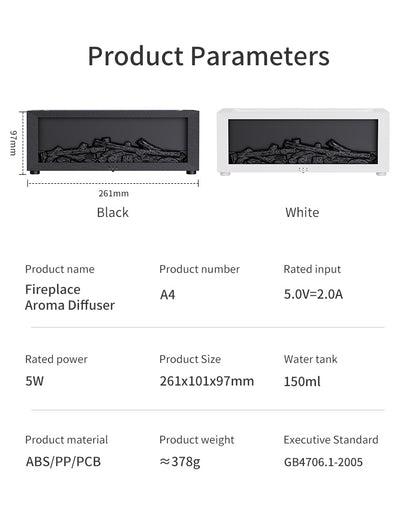 !!!𝗡𝗘𝗪!!! Fireplace Simulation Flame Aromatherapy Machine