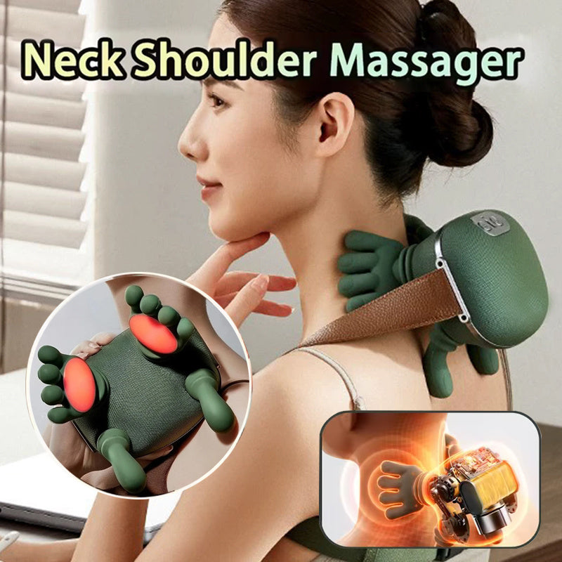 !Muscle Massager Wireless Shoulder And Back Kneading Massage