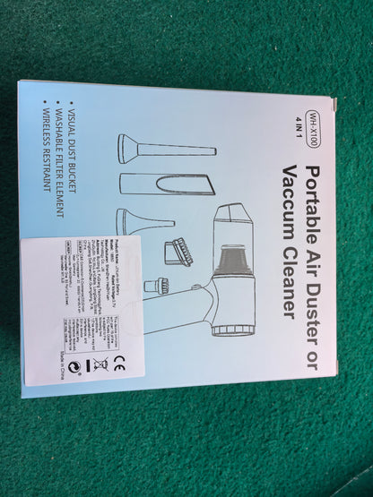 Vacuum Cleaner And Air Duster For Cars, Homes, Offices And Pets, High-power, Multi-nozzle Handheld Car Vacuum Cleaner.