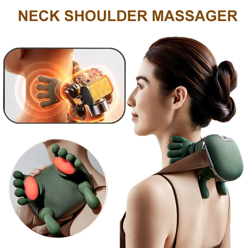 !Muscle Massager Wireless Shoulder And Back Kneading Massage